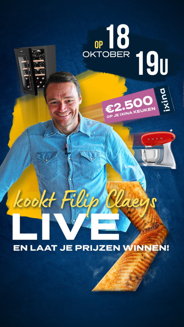 ixina contest for Philippe Claeys&#039; live cooking show by Jordan Vanderstraeten