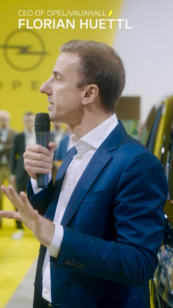 Interview of CEO of Opel/Vauxhall Florian Huettl by Jordan Vanderstraeten