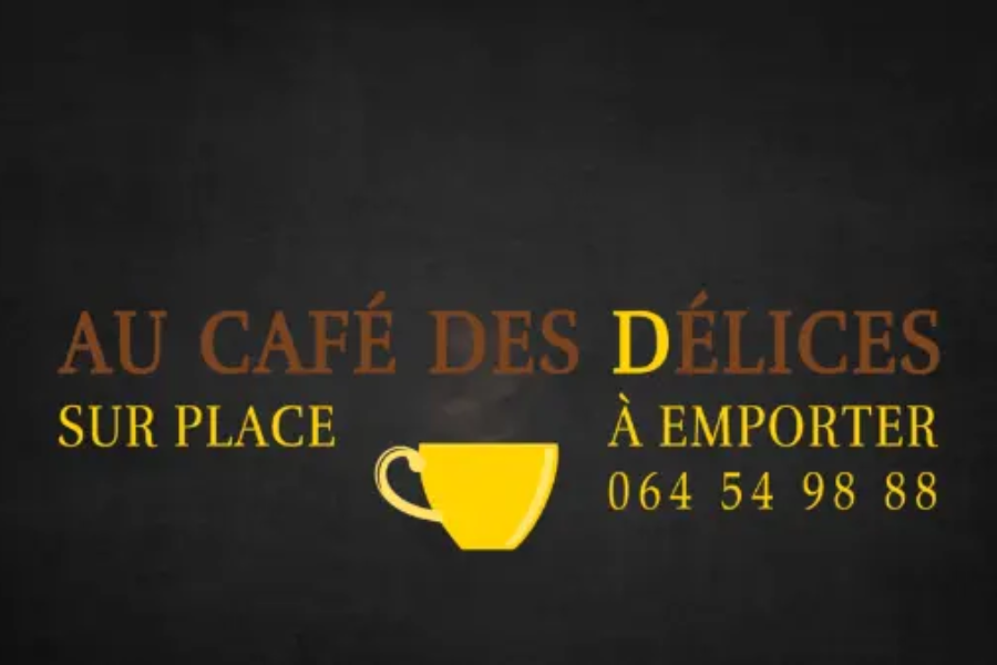 Logo animation &amp; menu slider for Café des délices by Jordan Vanderstraeten