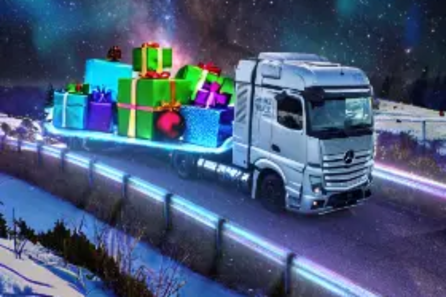 Mercedes-Benz Trucks Christmas for Daimler Truck BeLux by Jordan Vanderstraeten