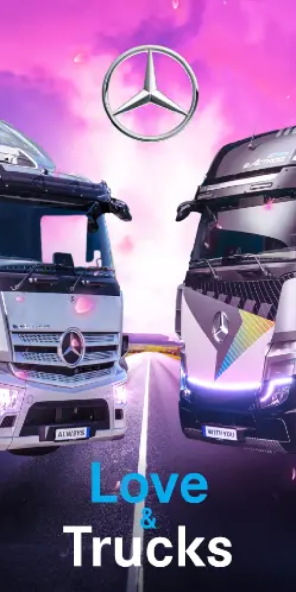 Mercedes-Benz Trucks Valentine&#039;s Day by Jordan Vanderstraeten